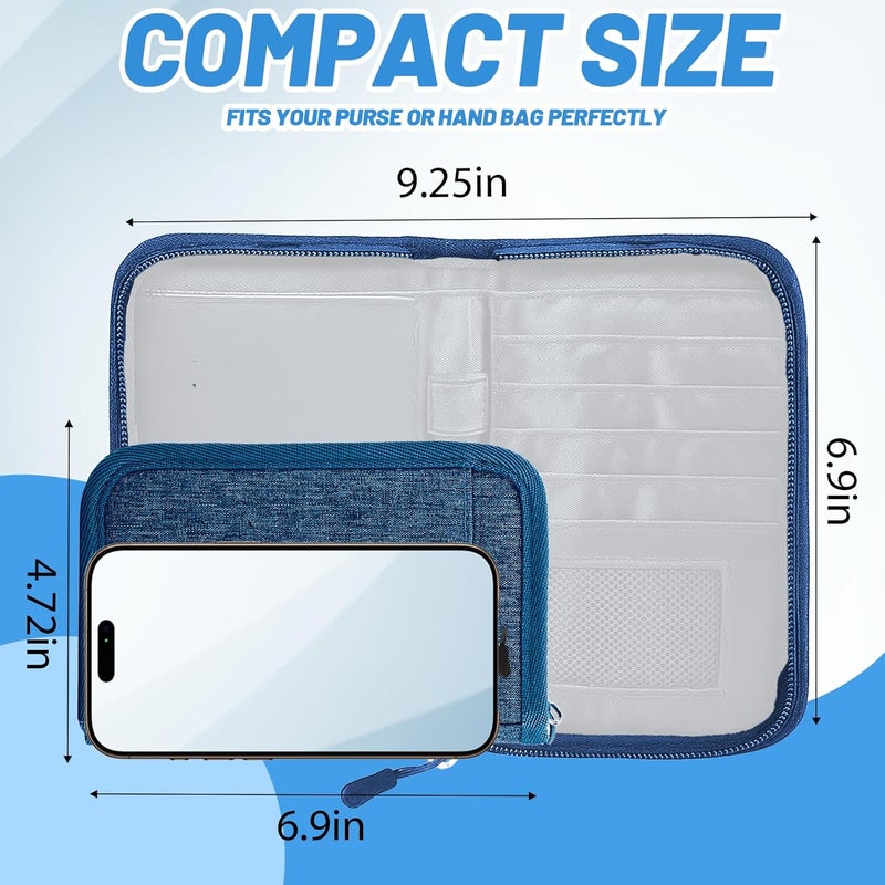EPIMA Passport Holder for Travel Essentials, RFID Blocking Protector Passport Wallets, Passport Document Organizer Case for Travel Must Have, Passport Book for Women, Couple, Family Cards, Tickets, ID, Cash - Image 4